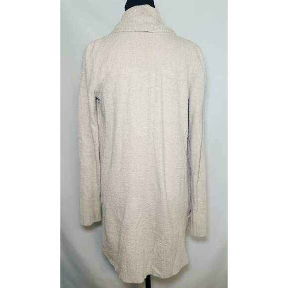 Barefoot‎ Dreams CozyChic Lite Beige Stone Open Front Cozy Cardigan XS/S - Picture 3 of 11